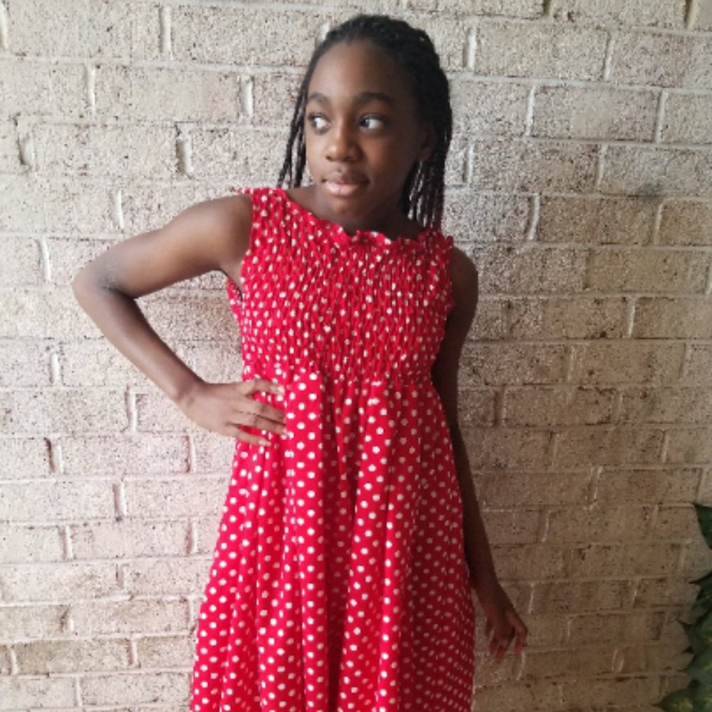 Red and White Polka Dot Dress